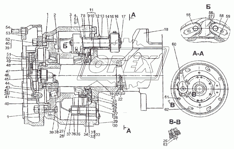 Ось колес 93782-3000005