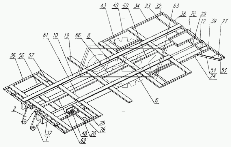 Каркас основания 4208-13-5101010-СБ