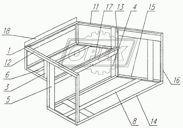 Каркас подножки 42112-8405010-СБ