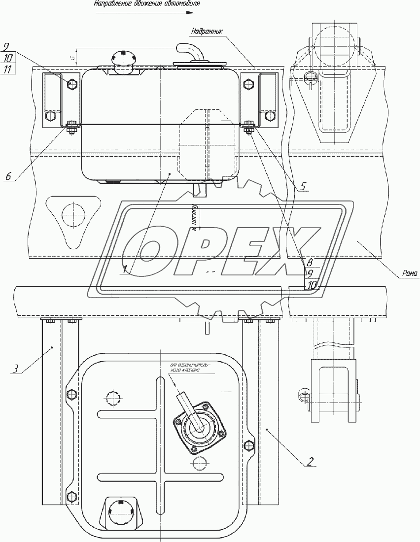 45144-8608001 Установка бака масляного