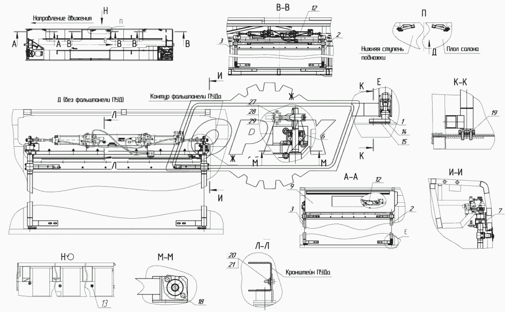 5299-5000124 – Установка механизма привода дверей