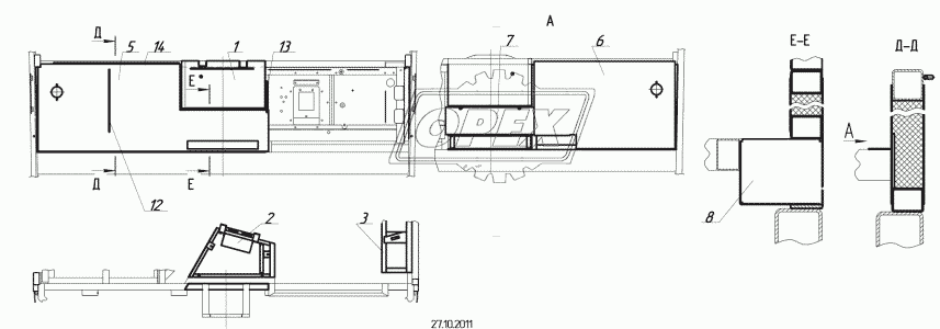 5299-5300610 – Облицовка каркаса рабочего места водителя