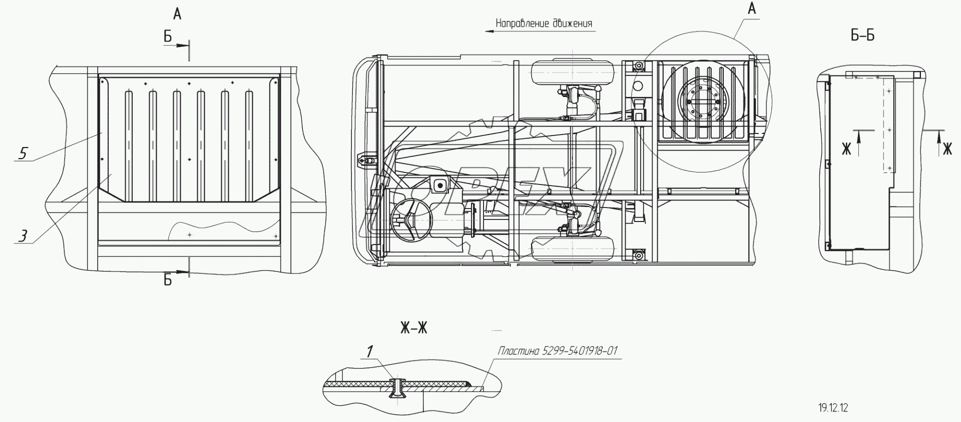 5299-10-5402500 – Установка стеклопластикового отсека