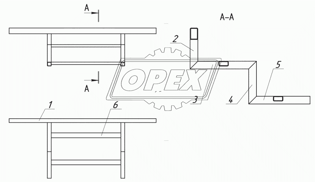 5299-5101646 – Каркас подножки передней