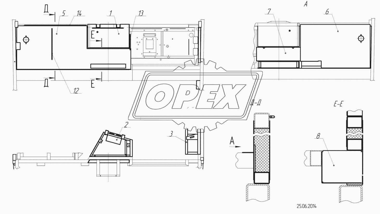 5299-5300610 – Облицовка каркаса рабочего места водителя