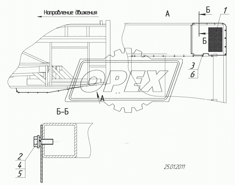 5299-5601415 – Установка левого экрана