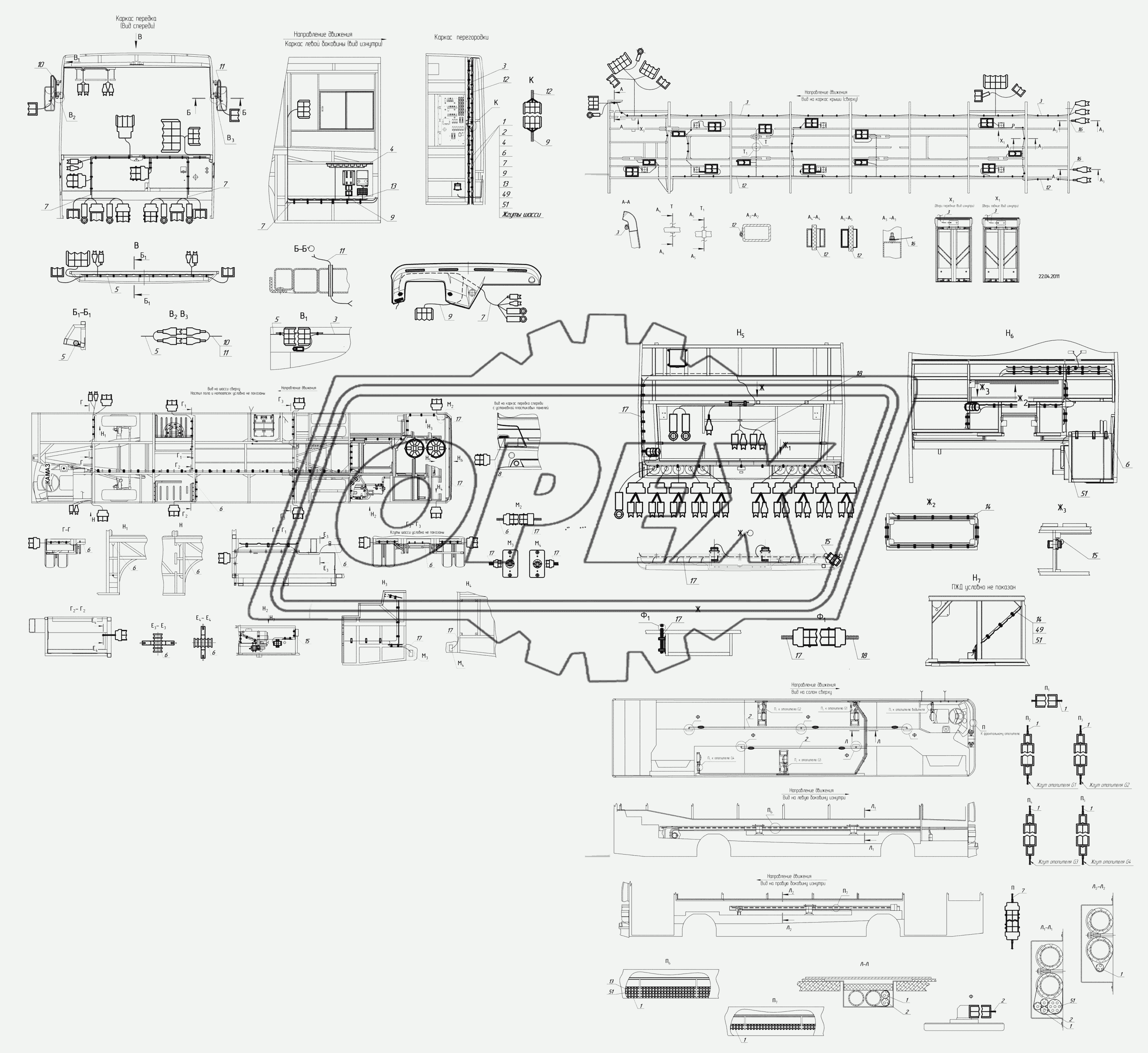 5299-11-32-3700000 – Электромонтажный чертеж