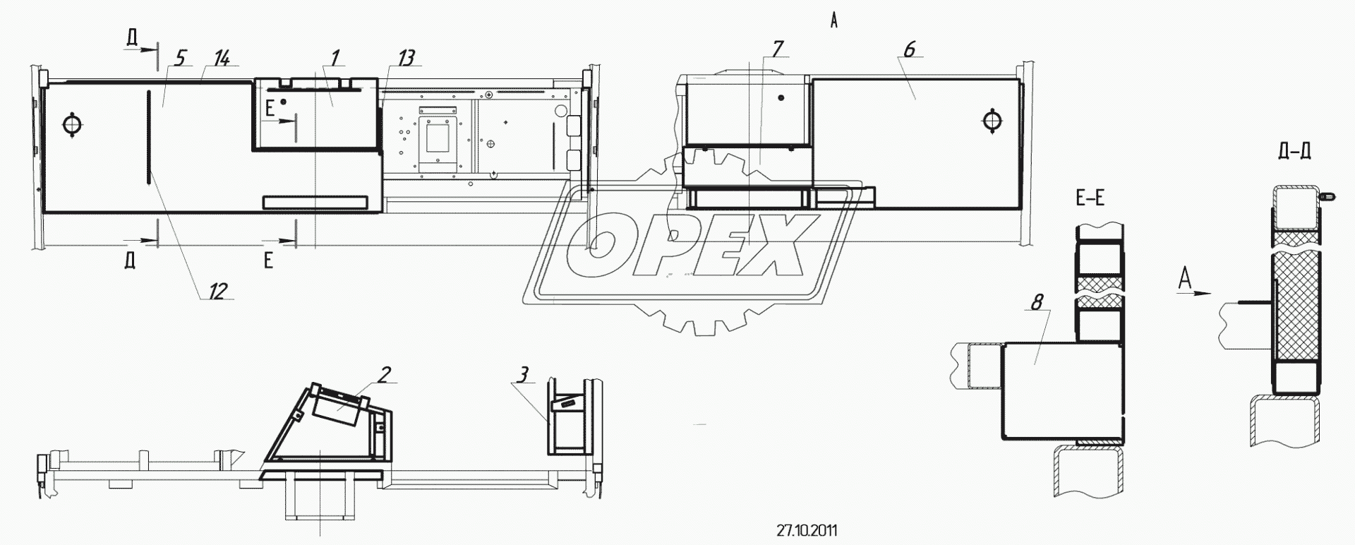 5299-5300610 – Облицовка каркаса рабочего места водителя