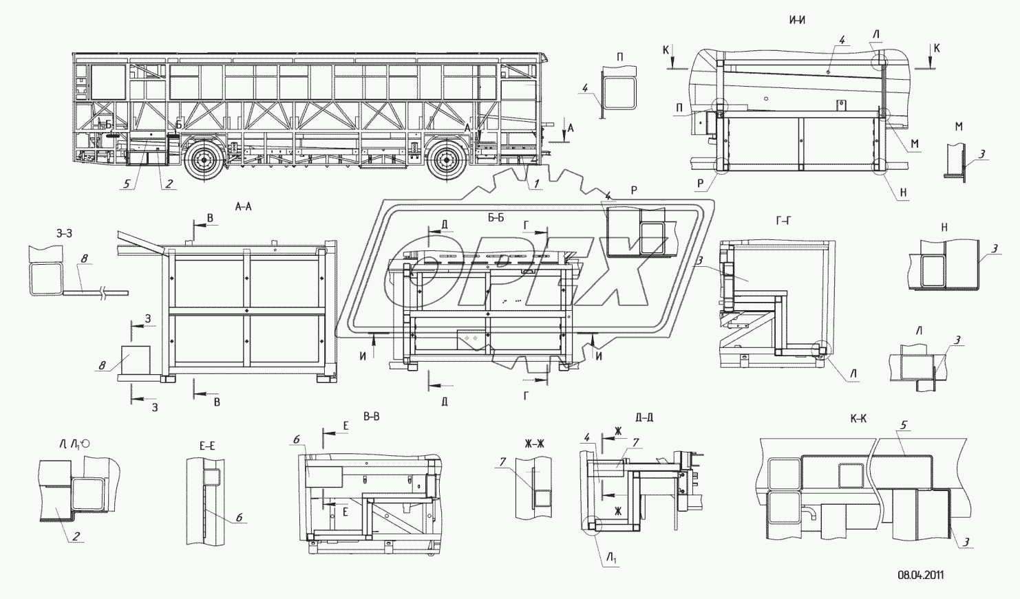 5299-08-5101050 – Установка подножек