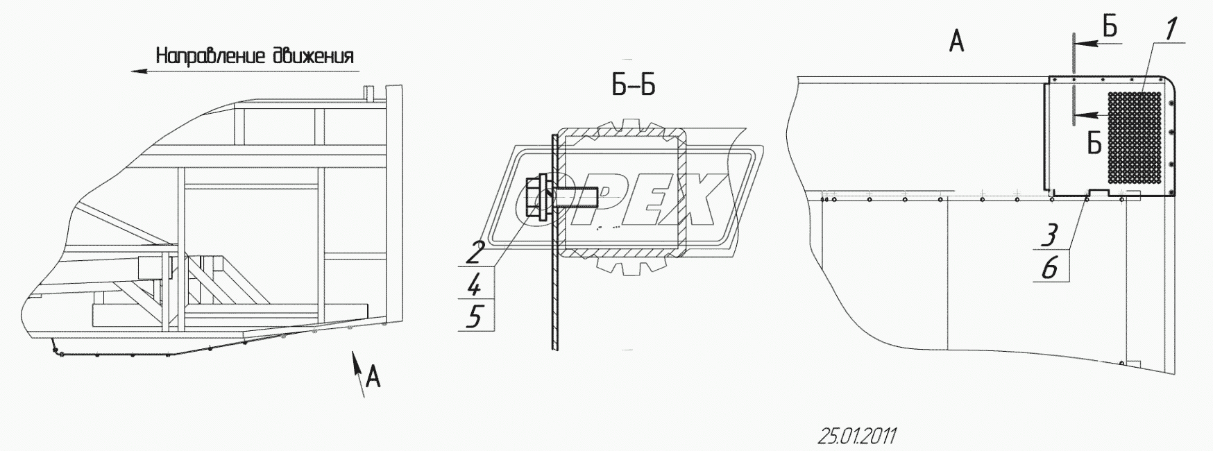 5299-5601415 – Установка левого экрана