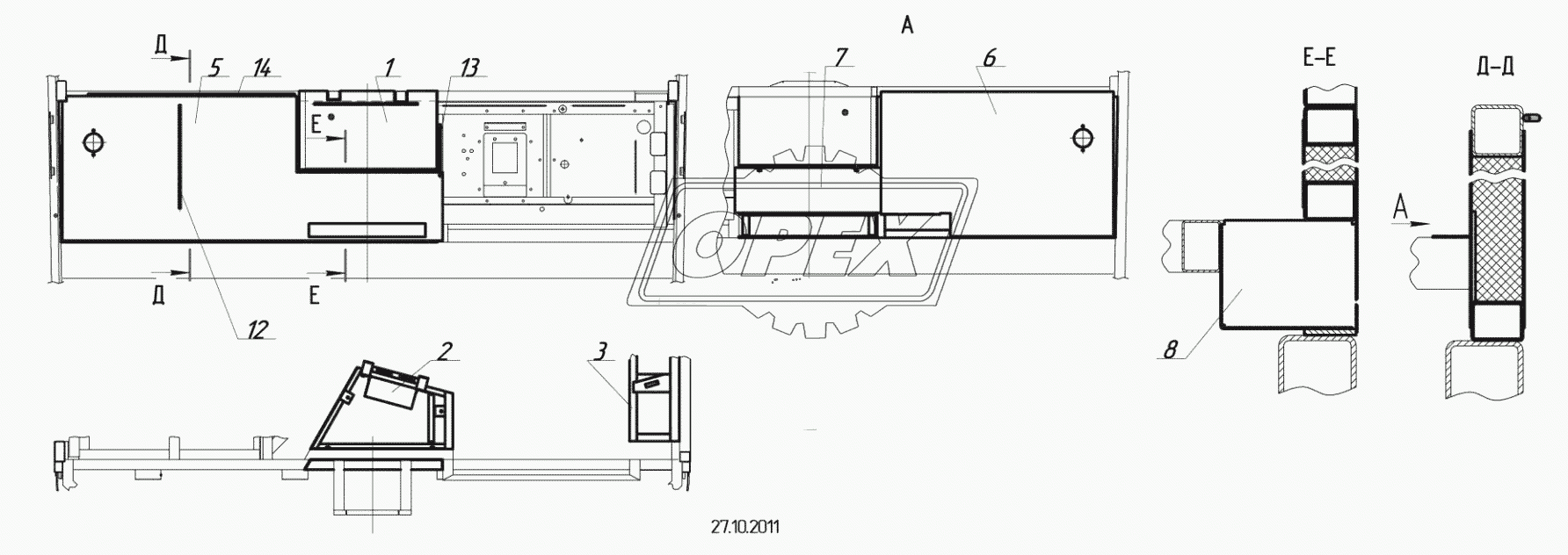 5299-5300610 – Облицовка каркаса рабочего места водителя