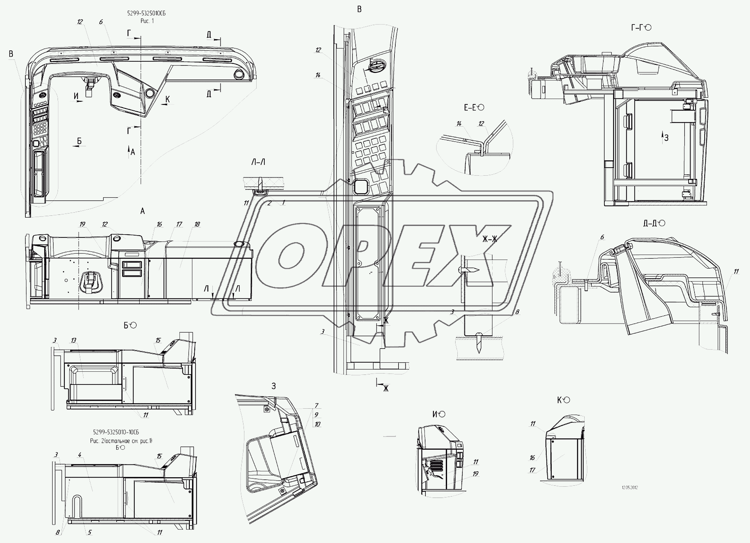 5299-5325010 – Установка панелей приборов