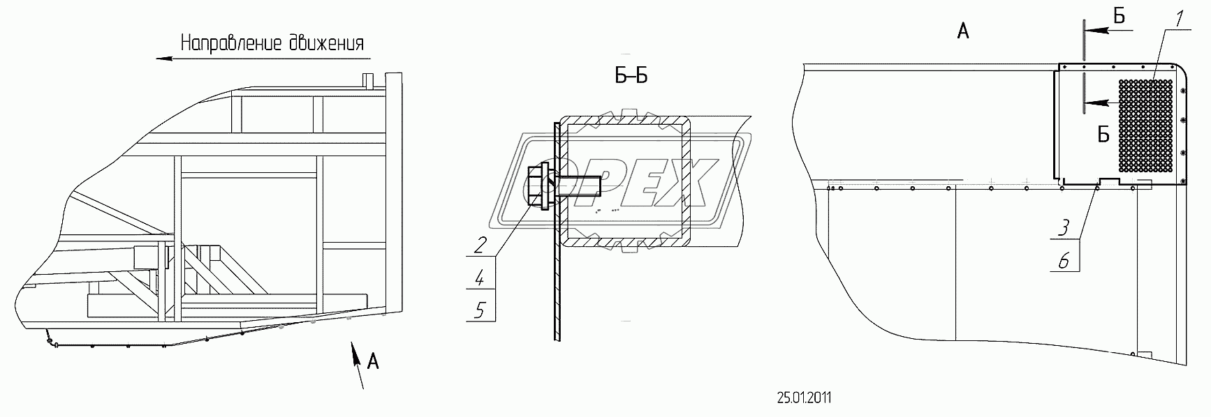 5299-5601415 – Установка левого экрана