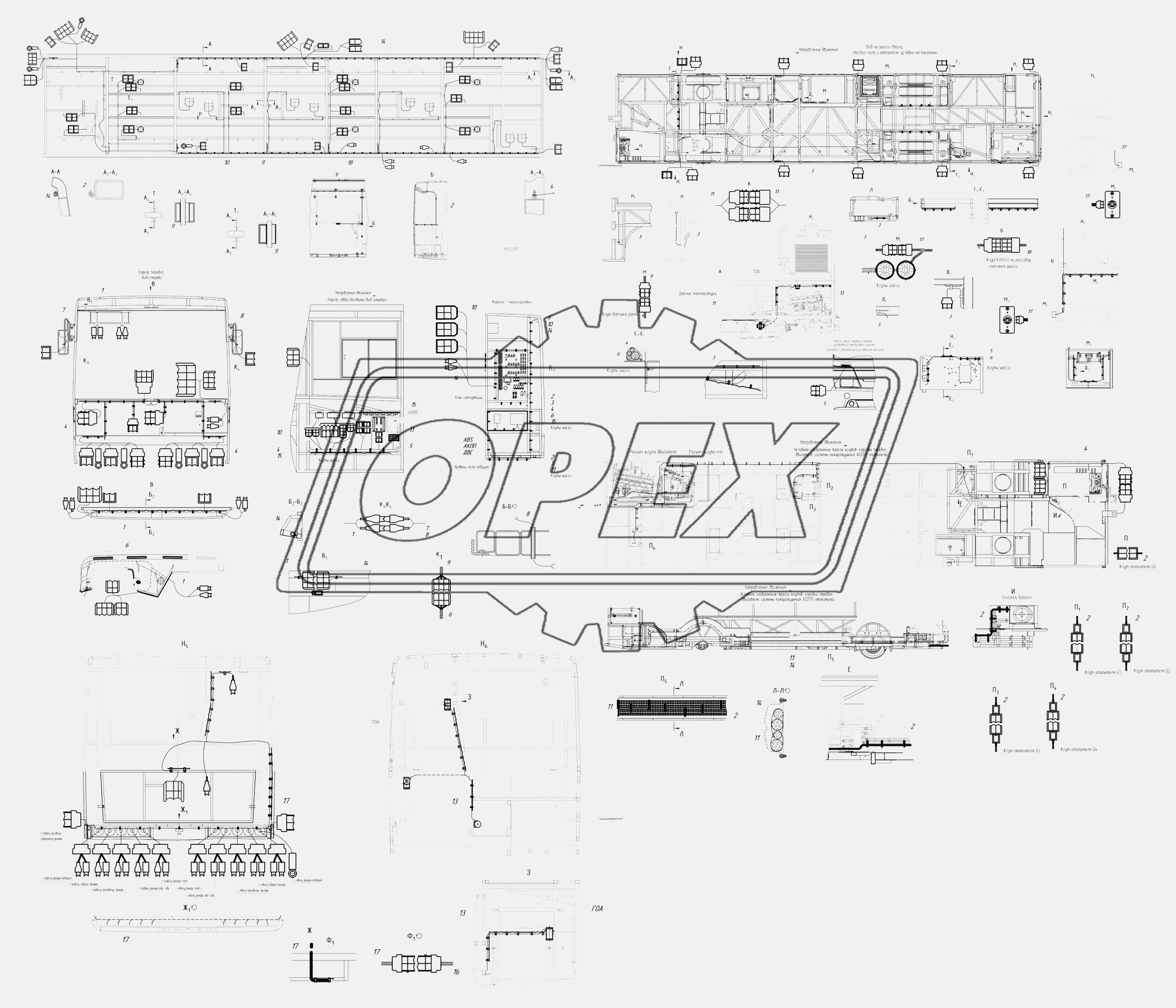 52994-3700000 – Электромонтажный чертеж