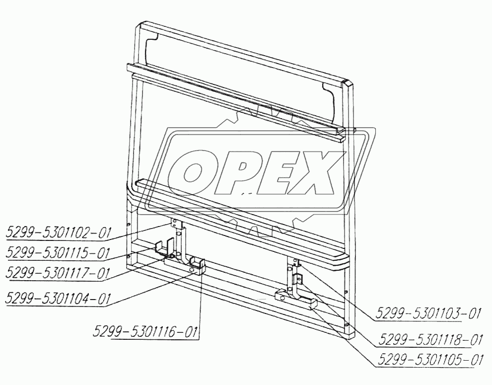 Каркас передка в сборе