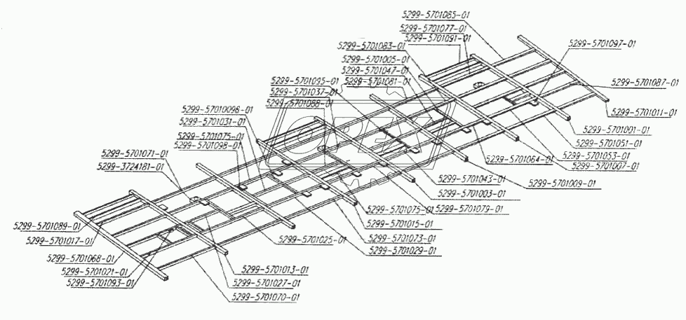 Каркас крыши автобуса