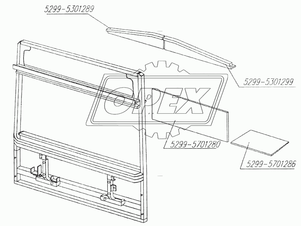 Установка панелей оцинковки передка