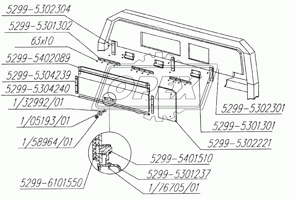 Установка переднего маршрутоуказателя