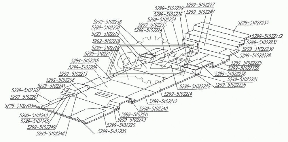 Твердый настил пола