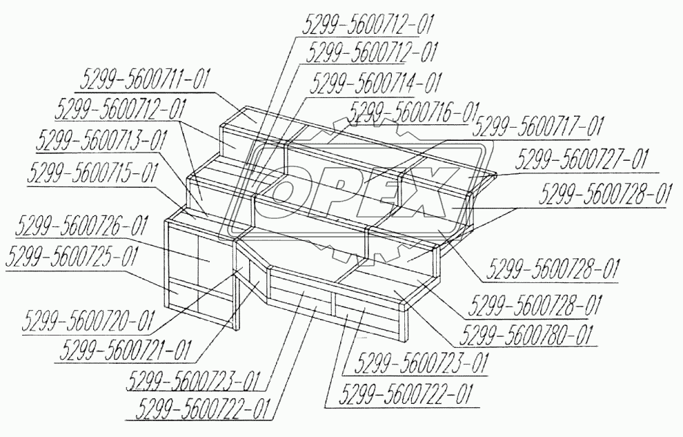 Тепло-шумоизоляция мотоотсека