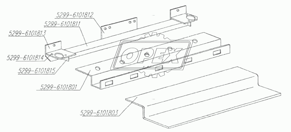 Кронштейн ПУДа 5299-6101810