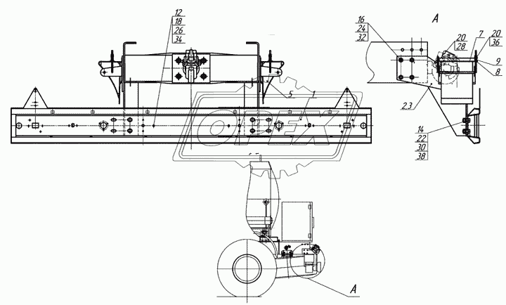 66061-2804010 Установка заднего буфера