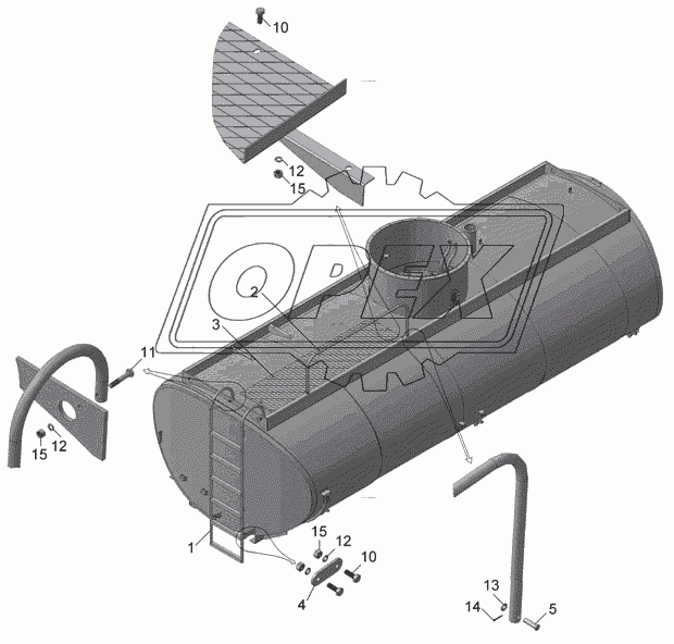 Э6606-8210030 Установка лестницы, поручня, площадки