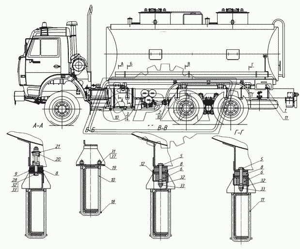 5633-8516000 Установка цистерны