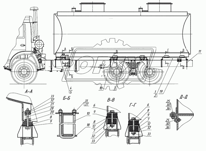 66052-02-8516000 Установка цистерны