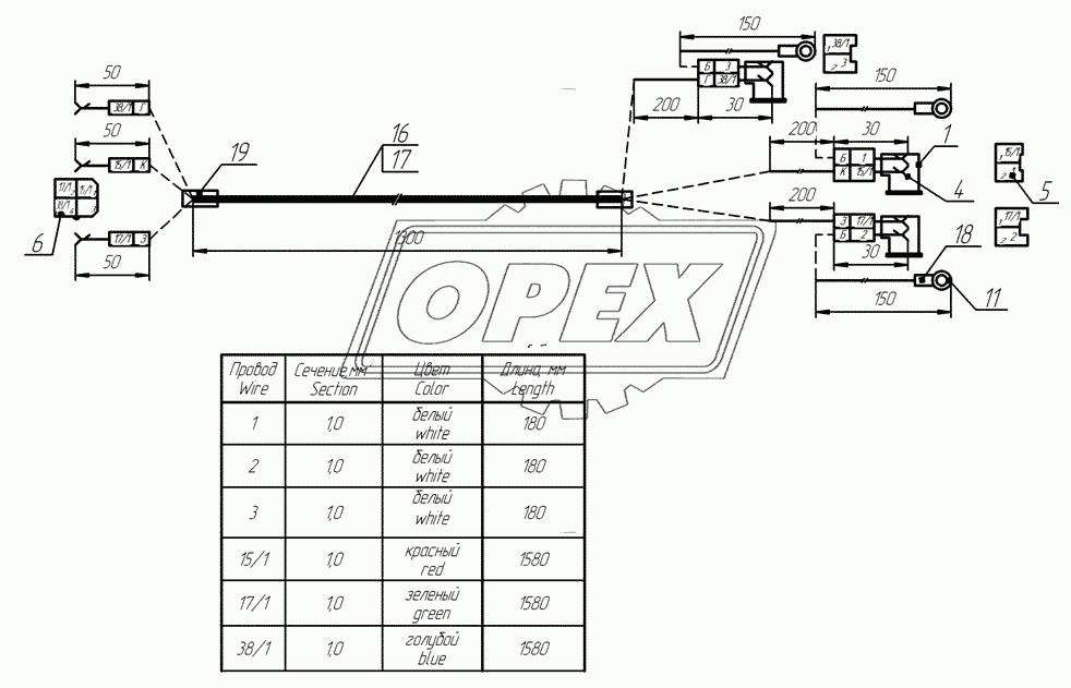 66052-01-3724042-17 Жгут электропневмоклапана