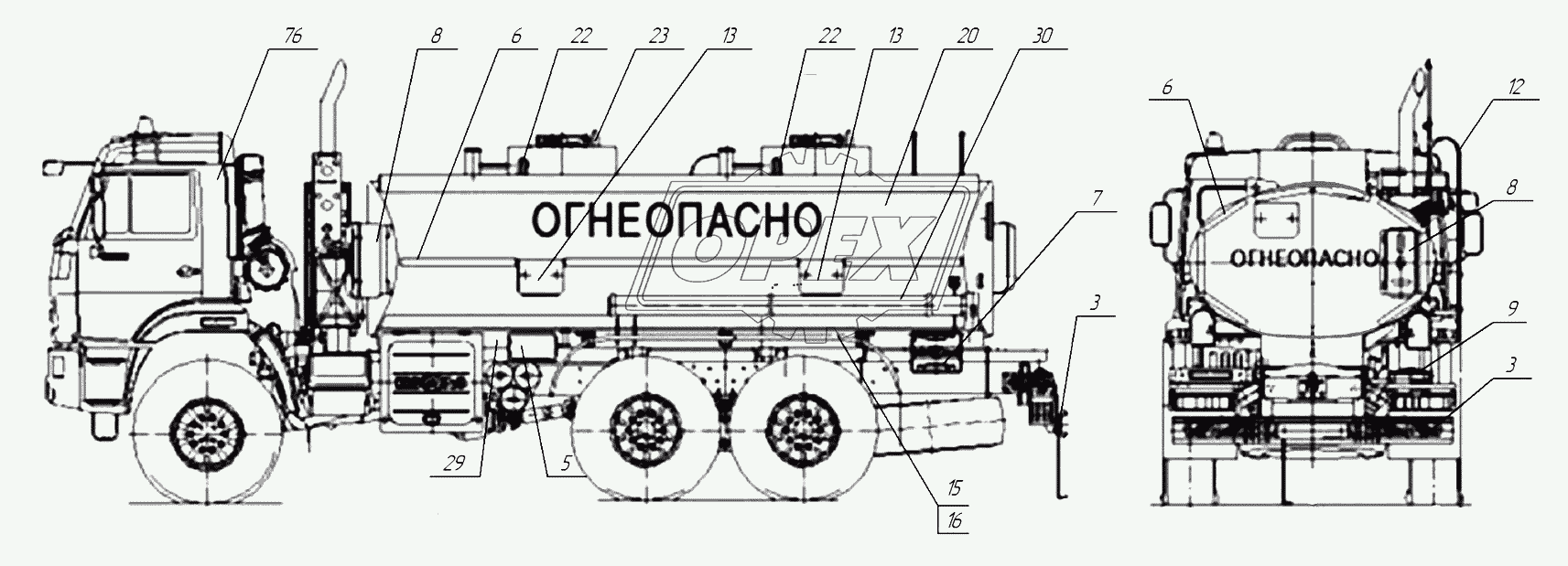 66062-0001010-46 Автоцистерна транспортная