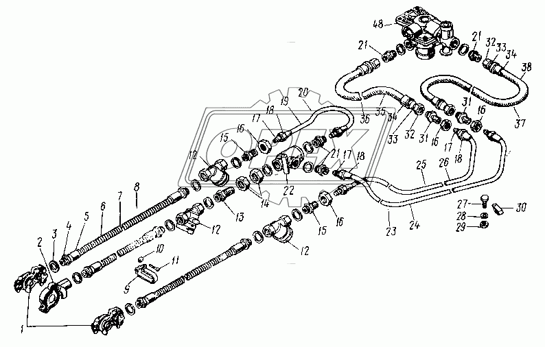 Трубопроводы пневмотормозов 1