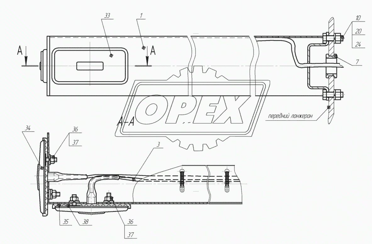 96742-3717020 Установка переднего фонаря