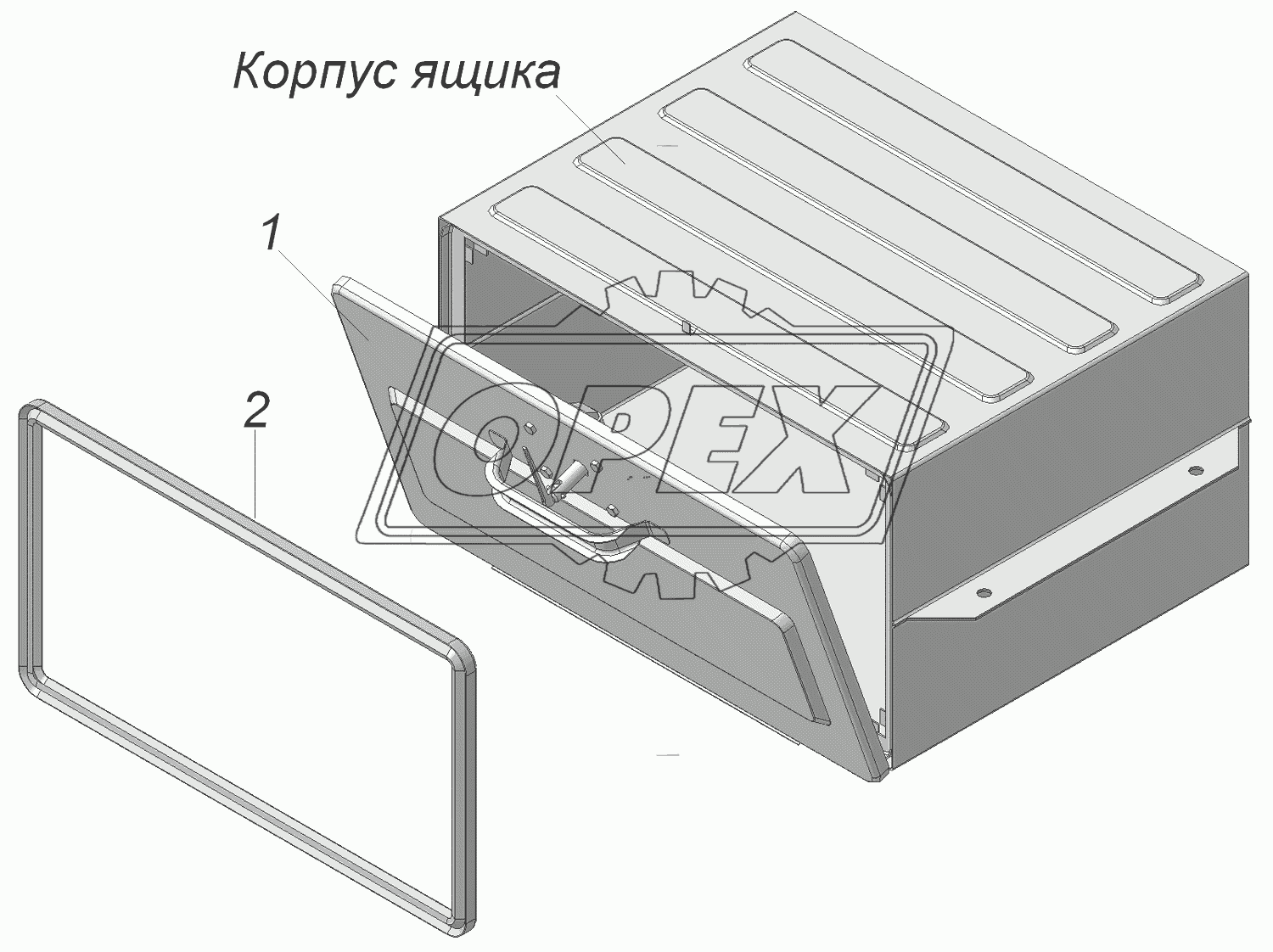 6606-3919010 Ящик для ЗИП в сборе