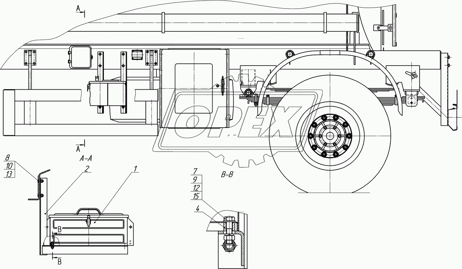 8602-3919035-03 Установка ящика для песка