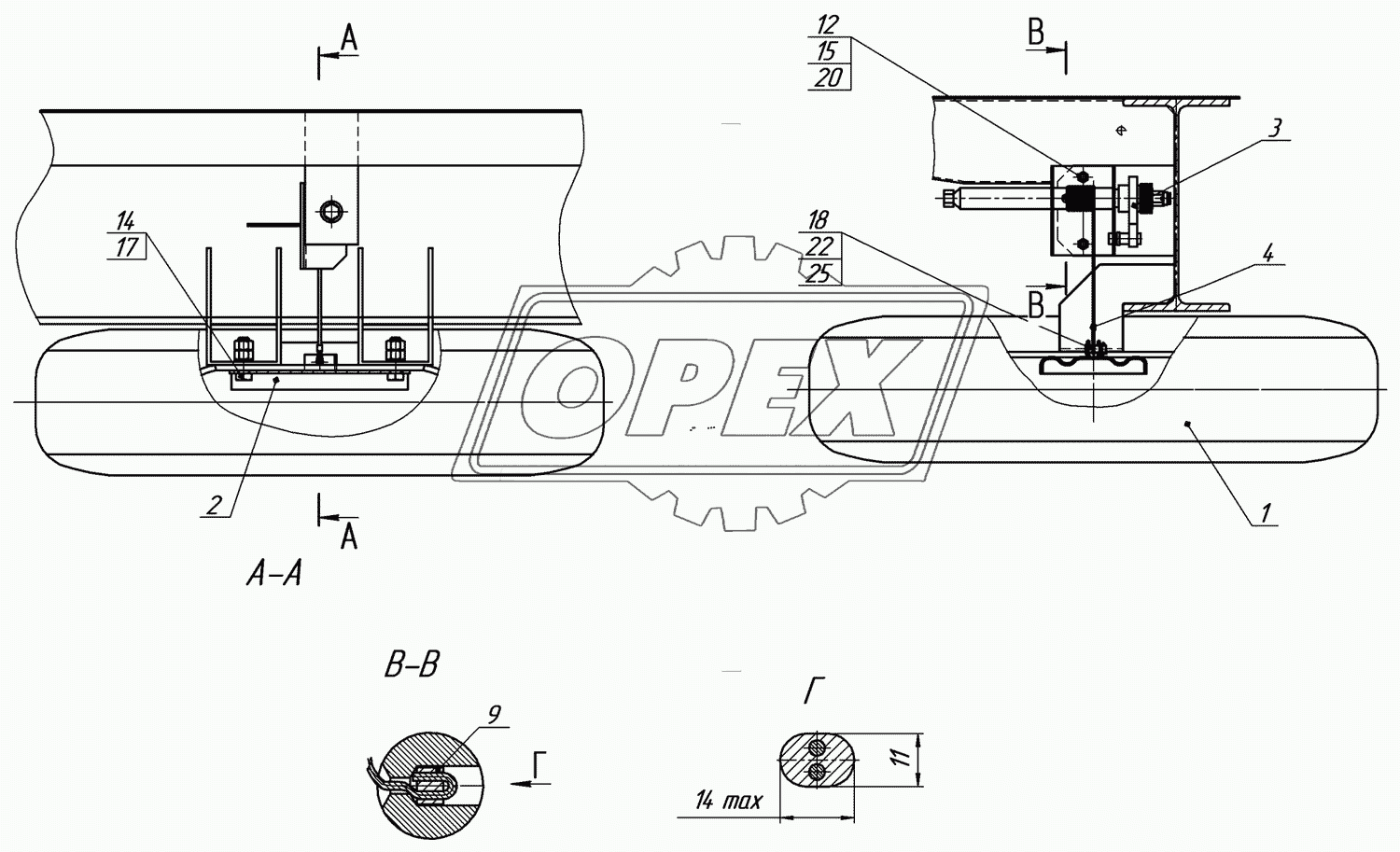 9334-3105000 Установка запасного колеса