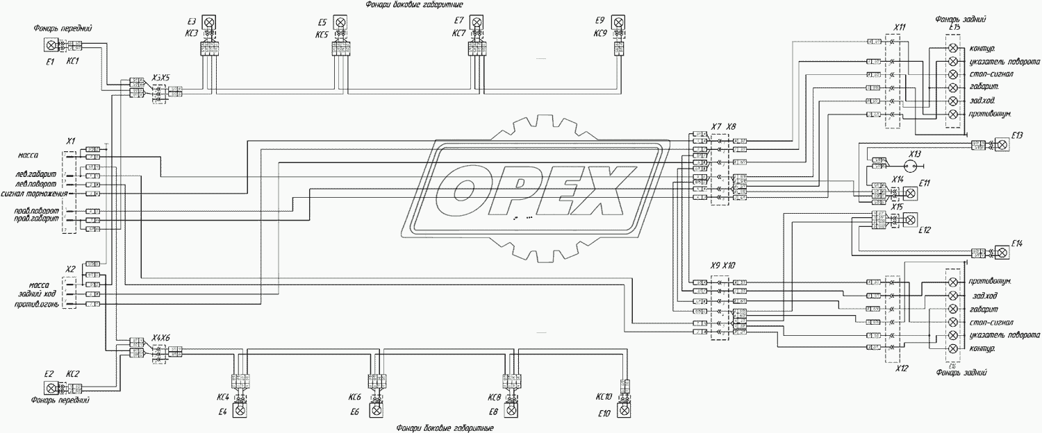 9334-01- 3700010-Э4 Схема электрическая соединений