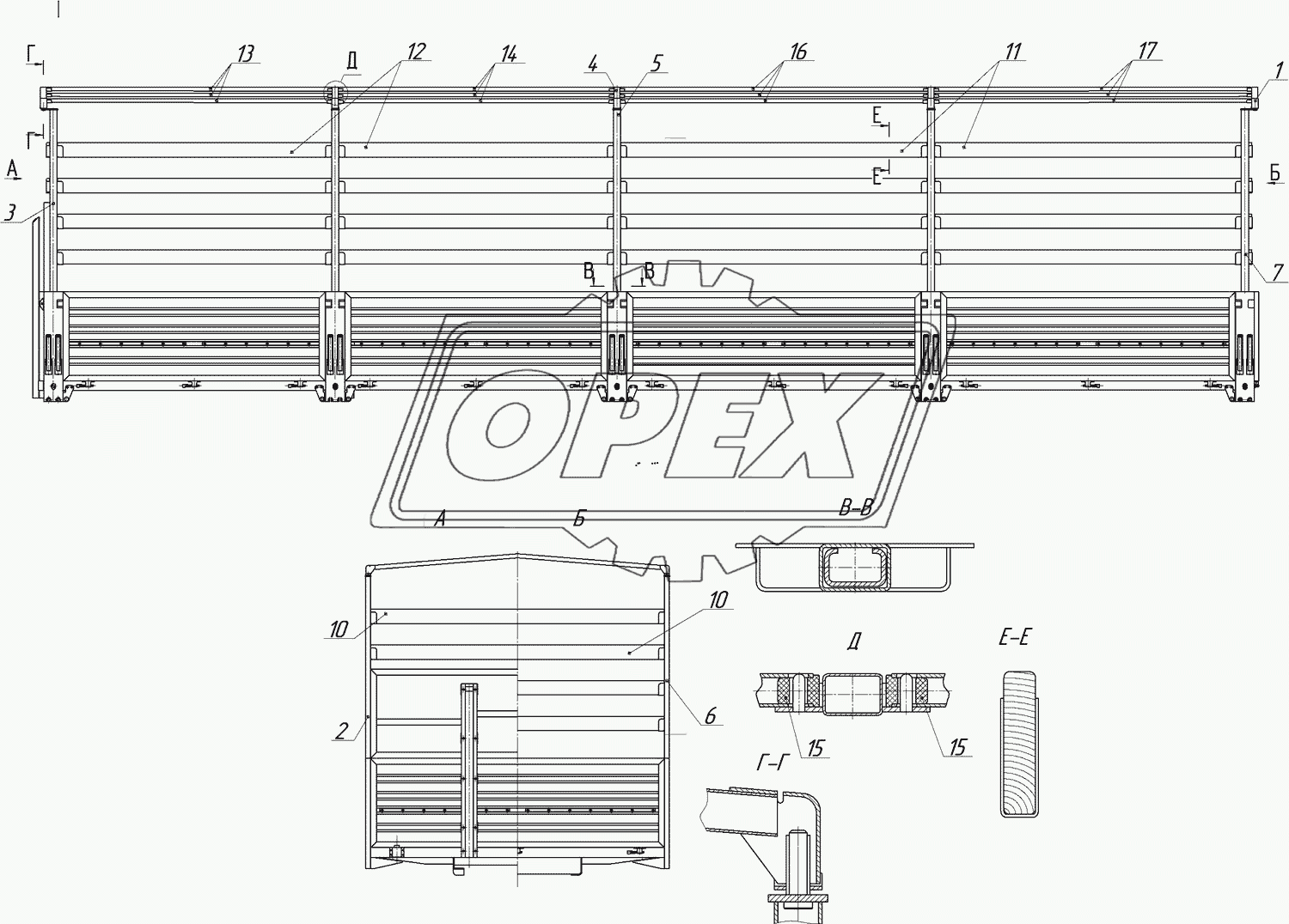 9334-8508008-02 Каркас тента