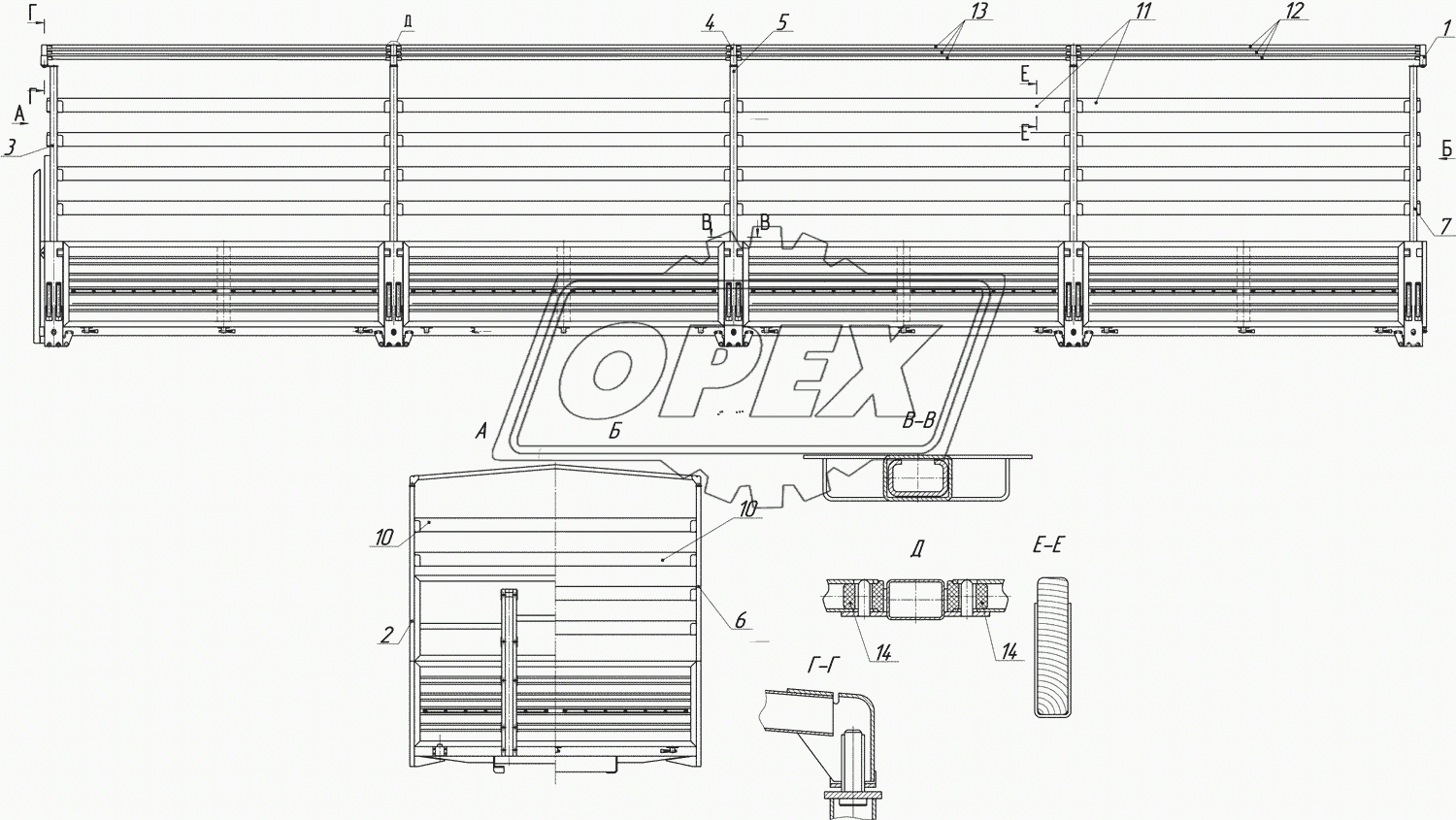 9334-8508008-04 Каркас тента