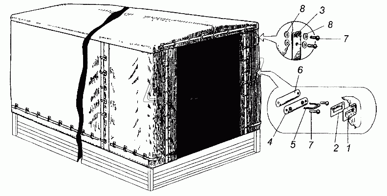 Установка тента 9334-0000010-03, 9334-0000010-05