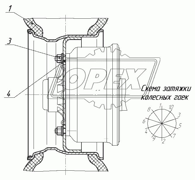 9509-30-3101003 Установка колес