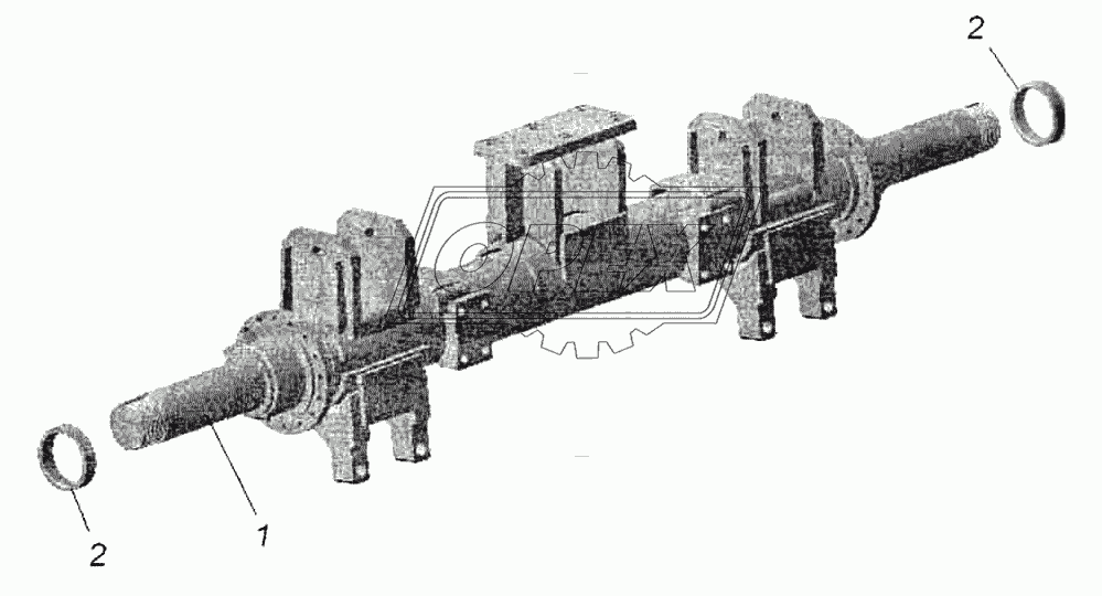 Балка оси передняя 9509-2410010