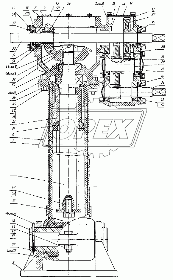 Опорное устройство правое 96741-2700036