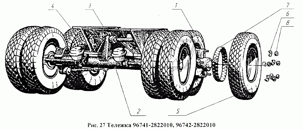 Тележка 96741-2822010, 96742-2822010