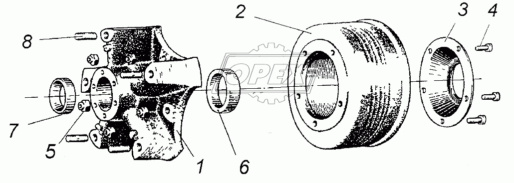 Ступица с барабаном 5511-3104010-02