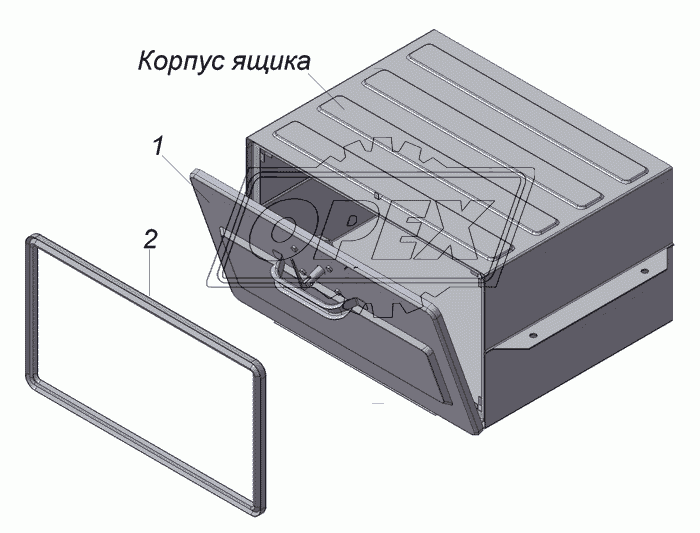 6606-3919010 Ящик для ЗИП в сборе