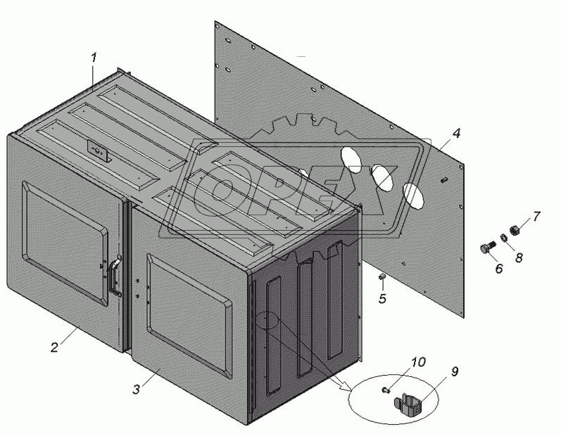 96931-8027010-03 Установка шкафа арматурного