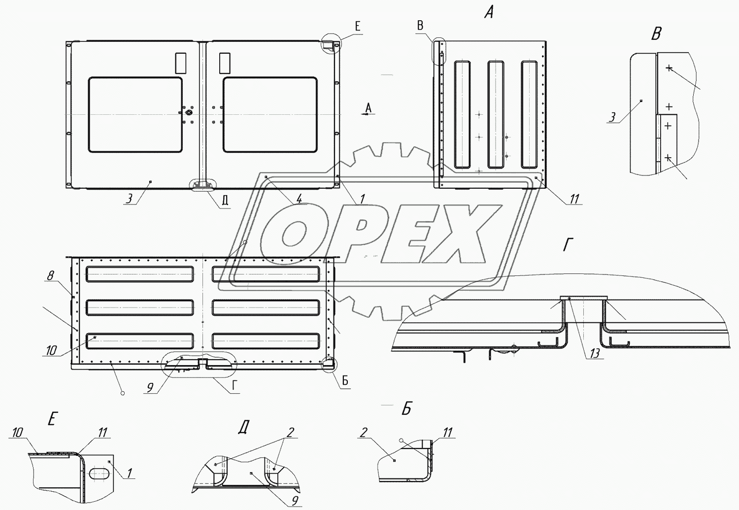 96931-01-8027060-04  Корпус шкафа