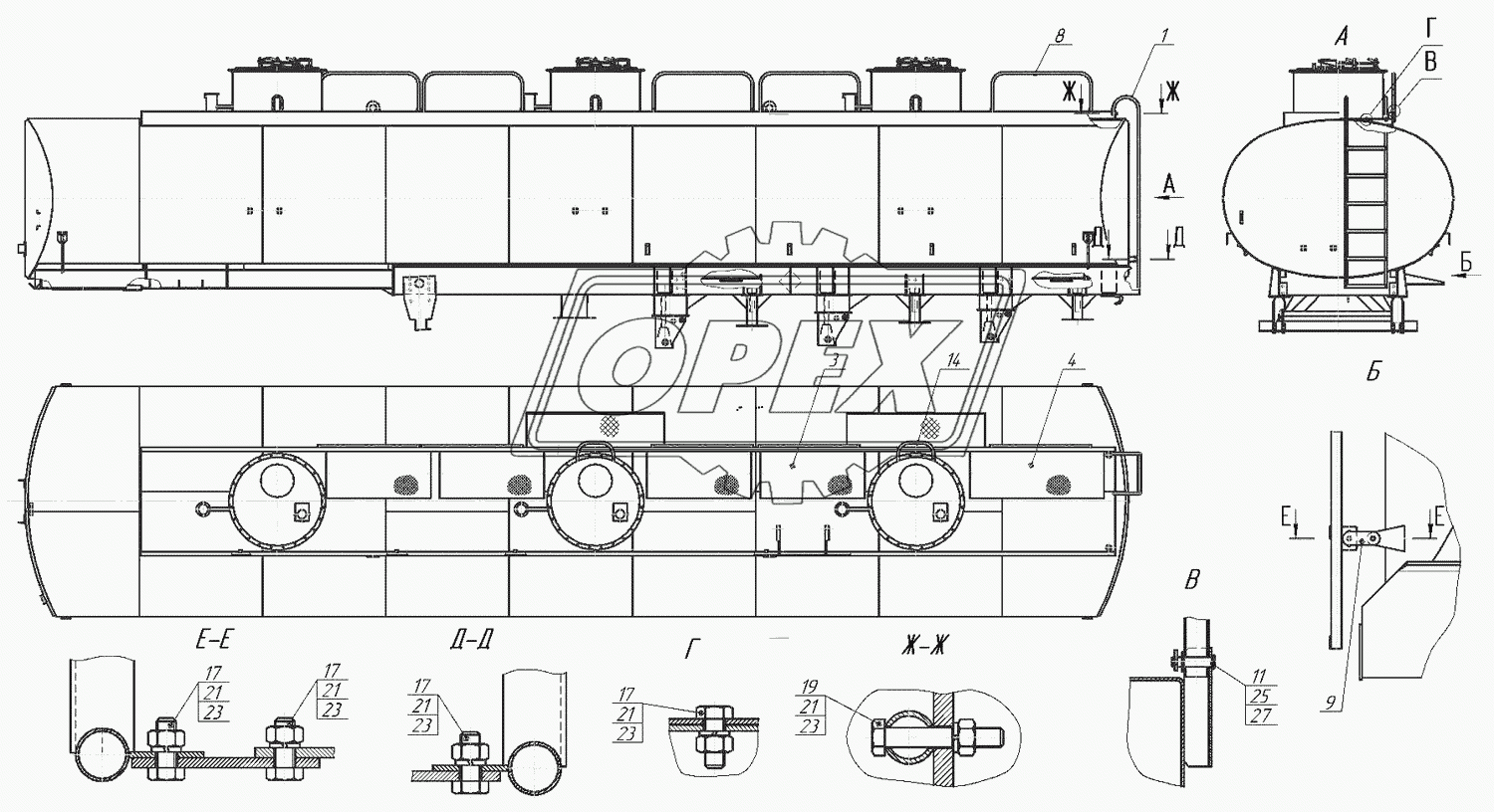 96894-8210030 Установка лестницы, поручней, площадок