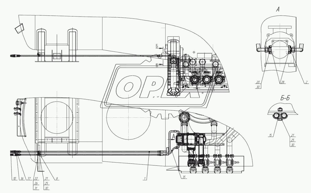 96896-05-1922010 Установка маслопроводов